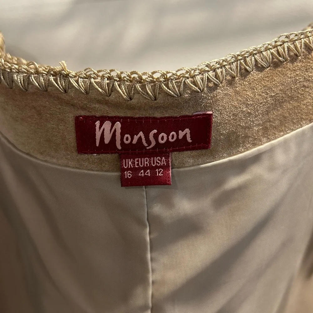 Vintage Monsoon suede skirt like new - Picture 4 of 4